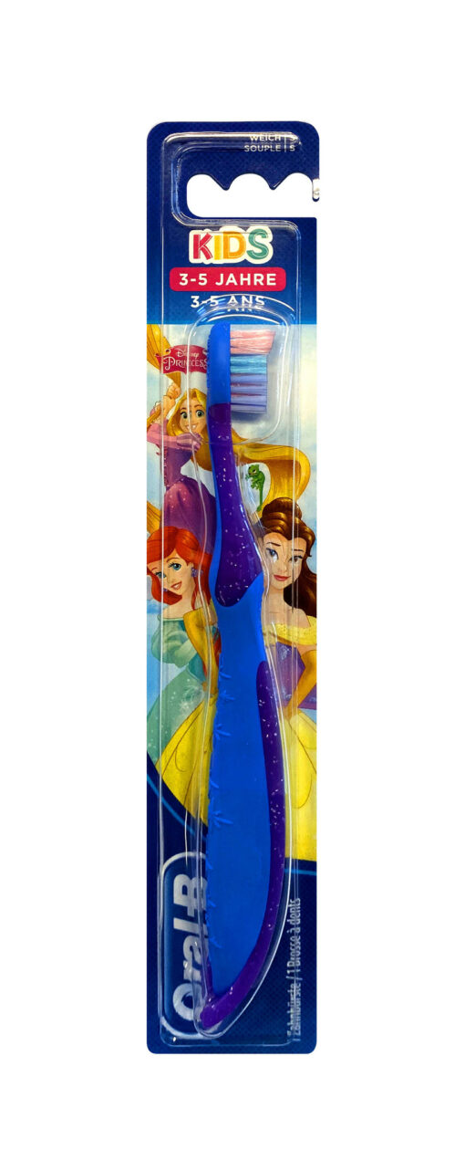 Oral-B Kids - Tandenborstel Disney Princess - 3/5 jaar- Paars/Blauw