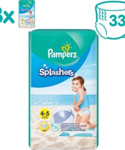 Pampers - Splashers - Wegwerpbare Zwemluiers - Maat 4/5 - 33 stuks