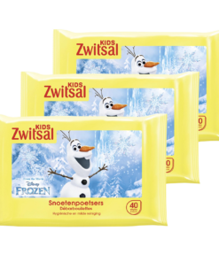 Zwitsal - Kids Frozen Snoetenpoetsers - 3 x 40 Monddoekjes - Voordeelpack