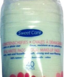 Sweet Care - Baby Wattenschijfjes Ovaal - 100% katoen - 40 schijfjes