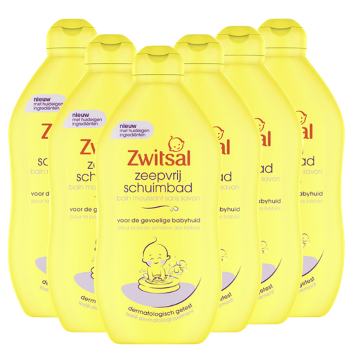 Zwitsal - Zeepvrij Schuimbad - 6 x 400 ml - Voordeelverpakking