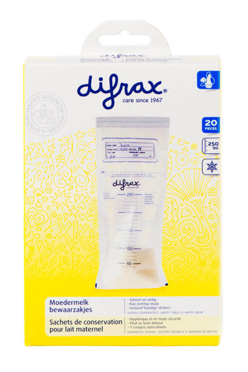 Difrax - Moedermelk bewaarzakjes 250ml - 20 stuks