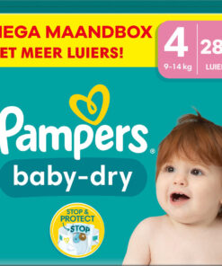 Pampers - Baby Dry - Maat 4 - Mega Maandbox - 288 stuks - 9/14 KG