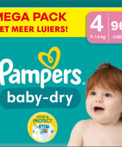 Pampers - Baby Dry - Maat 4 - Mega Pack - 96 stuks - 9/14 KG