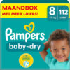 Pampers - Baby Dry - Maat 8 - Maandbox - 112 stuks - 17+ KG