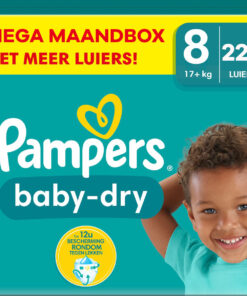 Pampers - Baby Dry - Maat 8 - Mega Maandbox - 224 stuks - 17+ KG