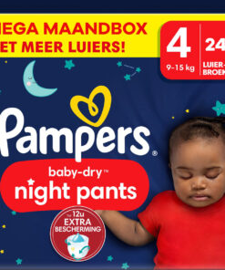 Pampers - Baby Dry Night Pants - Maat 4 - Mega Maandbox - 240 stuks - 9/15 KG