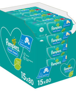Pampers - Fresh Clean - Billendoekjes - 1200 doekjes - 15 x 80