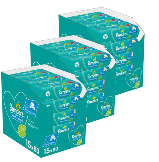 Pampers - Fresh Clean - Billendoekjes - 3600 doekjes - 45 x 80