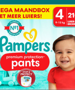 Pampers - Premium Protection Pants - Maat 4 - Mega Maandbox - 216 stuks - 9/15 KG