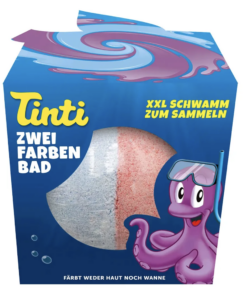Tinti - Badbruisbal Roze/wit - 1 stuks