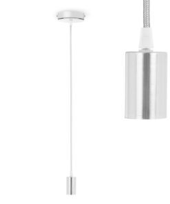 Smartwares - Pendellamp Zilver - 158 cm hanglamp - E27 Fitting