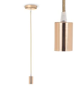 Smartwares - Pendellamp Rosé Goud - 158 cm hanglamp - E27 Fitting