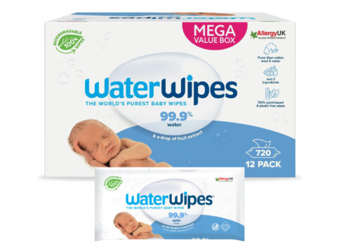 WaterWipes - Billendoekjes - Gevoelige huid - 12 x 60 stuks - 99