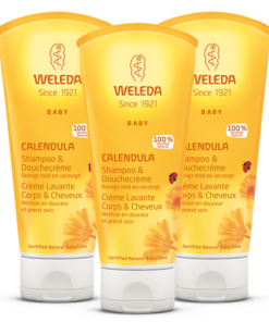 Weleda Calendula - Baby Shampoo & Douchecréme - 3x200 ml - Voordeelverpakking