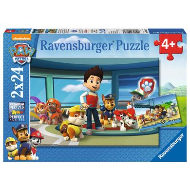 Ravensburger Puzzel 2x 24 stuks - Paw Patrol: behulpzame sniffers