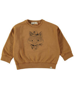 Dear Mini Fox Sweatshirt Ocher 12-18 Mnd