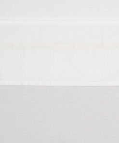 Meyco Ledikantlaken Wit Met Velvet Bies Offwhite 100 x 150 cm