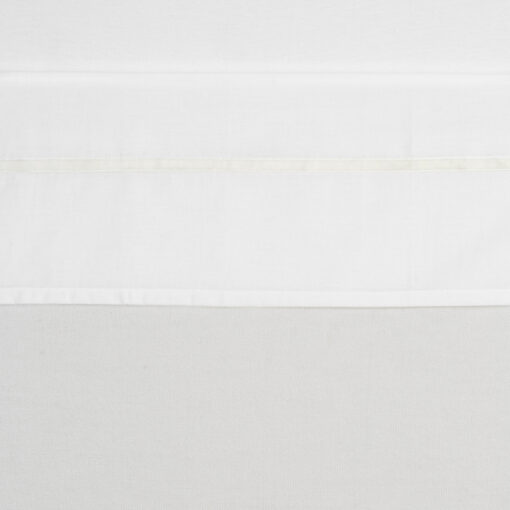 Meyco Ledikantlaken Wit Met Velvet Bies Offwhite 100 x 150 cm