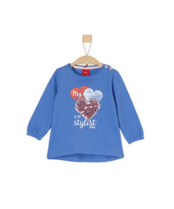 s.Oliver Girl s shirt met lange mouwen blauw