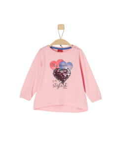 s.Oliver Girl s shirt met lange mouwen roze melange