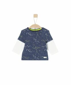 s.Oliver Boys Shirt met lange mouwen blauw