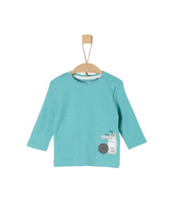 s.Oliver Boys Shirt met lange mouwen turquoise