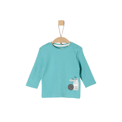 s.Oliver Boys Shirt met lange mouwen turquoise