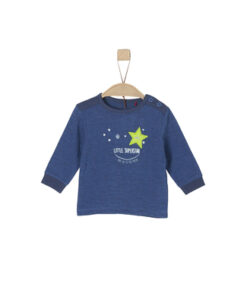 s.Oliver Boys Shirt met lange mouwen blauw melange