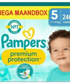 Pampers - Premium Protection - Maat 5 - Mega Maandbox - 246 luiers - 11/16 KG