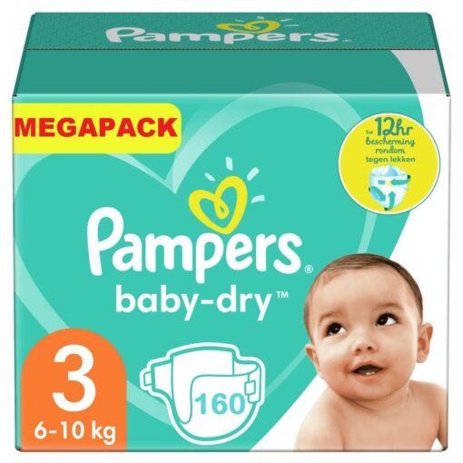 Pampers - Baby Dry - Maat 3 - Megapack - 160 luiers - 6/10KG