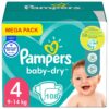 Pampers - Baby Dry - Maat 4 - Mega Pack - 108 luiers - 9/14 KG