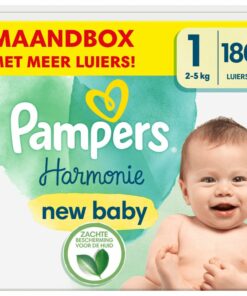 Pampers - Harmonie - Maat 1 - Maandbox - 180 stuks - 2/5 KG