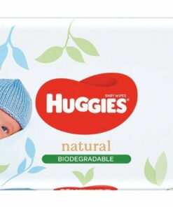 Huggies - Natural Biologisch afbreekbaar - Billendoekjes - 48 babydoekjes - 1 x 48