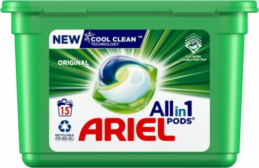 Ariel - All in 1 Pods - Original - 6 x 15 stuks - 90 wasbeurten