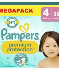 Pampers - Premium Protection - Maat 4 - Megapack - 96 luiers - 9/14 KG