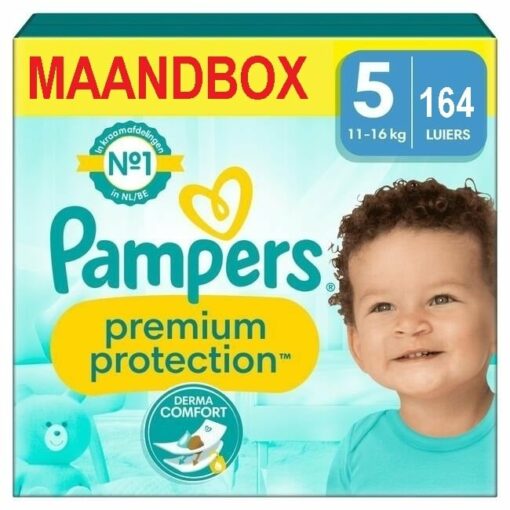 Pampers - Premium Protection - Maat 5 - Maandbox - 164 luiers - 11/16 KG