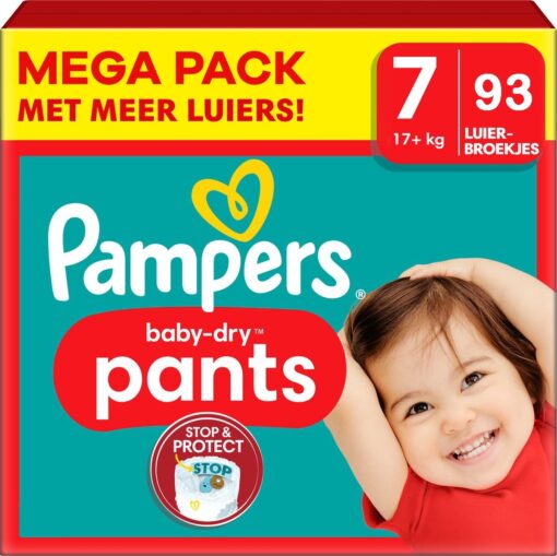 Pampers - Baby Dry Pants - Maat 7 - Megapack - 93 stuks - 17+KG