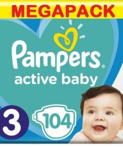 Pampers - Active Baby Dry - Maat 3 - Megapack - 104 stuks - 6/10KG
