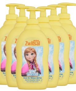 Zwitsal Baby - Disney Frozen Bad & Wascreme - 6 x 400ml - 6-Pack Voordeelverpakking