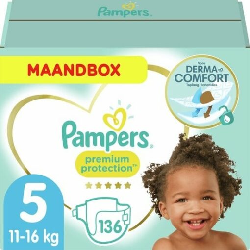 Pampers - Premium Protection - Maat 5 - Maandbox - 136 luiers