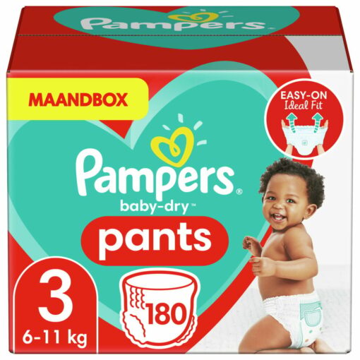 Pampers - Baby Dry Pants - Maat 3 - Maandbox - 180 stuks - 6/11 KG