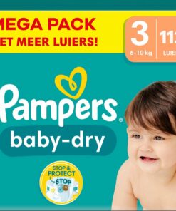 Pampers - Baby Dry - Maat 3 - Mega Pack - 112 stuks - 6/10 KG