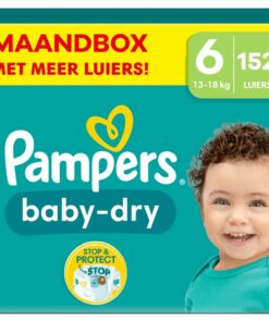 Pampers - Baby Dry - Maat 6 - Maandbox - 152 luiers