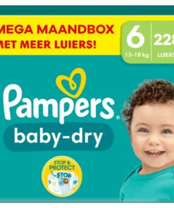 Pampers - Baby Dry - Maat 6 - Mega Maandbox - 228 luiers