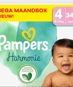 Pampers - Harmonie - Maat 4 - Mega Maandbox - 348 stuks - 9/14 KG