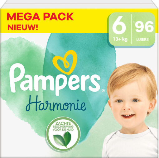 Pampers - Harmonie - Maat 6 - Mega Pack - 96 stuks - 13+ KG
