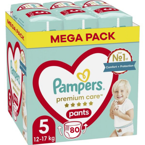 Pampers - Premium Care Pants - Maat 5 - Mega Pack - 80 luierbroekjes - 12/18KG