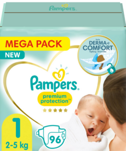 Pampers - Premium Protection - Maat 1 - Mega Pack - 96 luiers