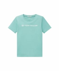 TOM TAILOR T-shirt Logo Print Dusty Green